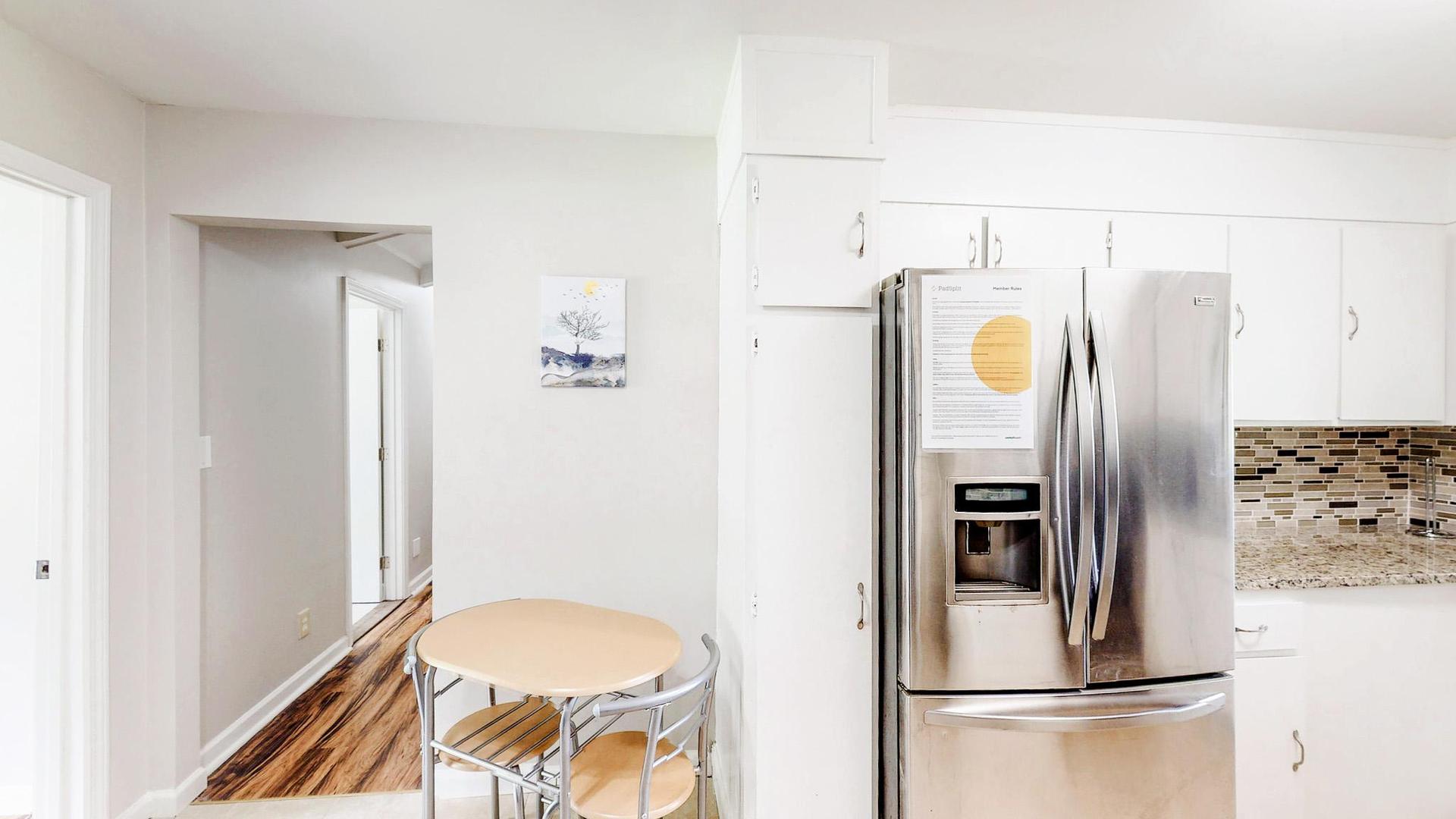 Common spaces including the kitchen