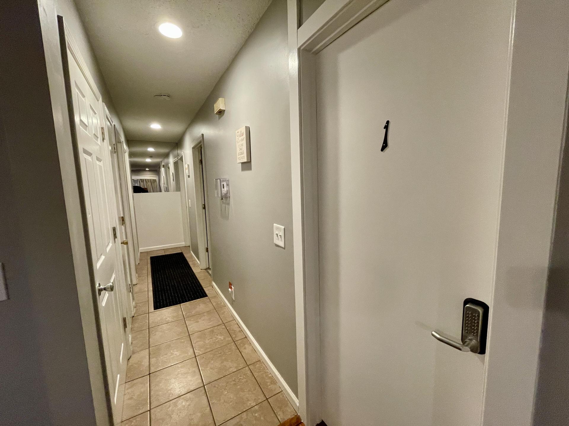 Main Hallway - Bed 1 Entry