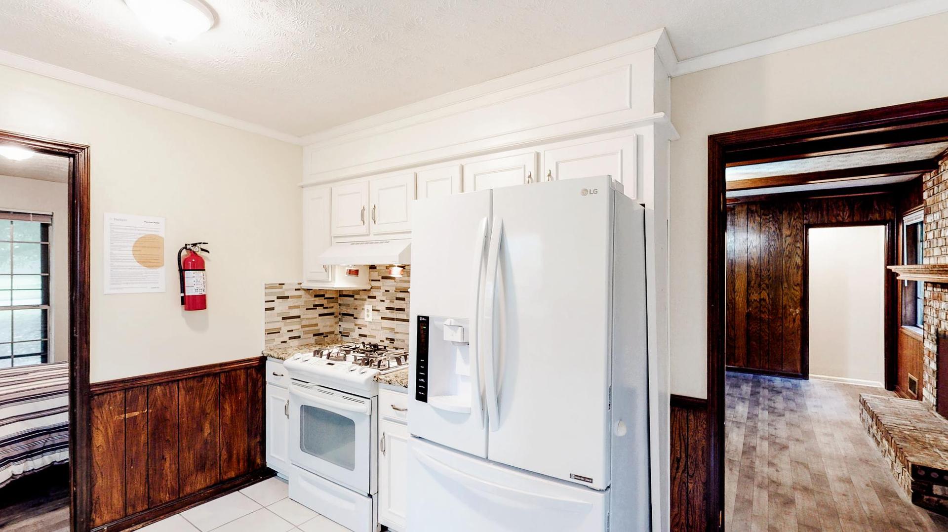 Common spaces including the kitchen