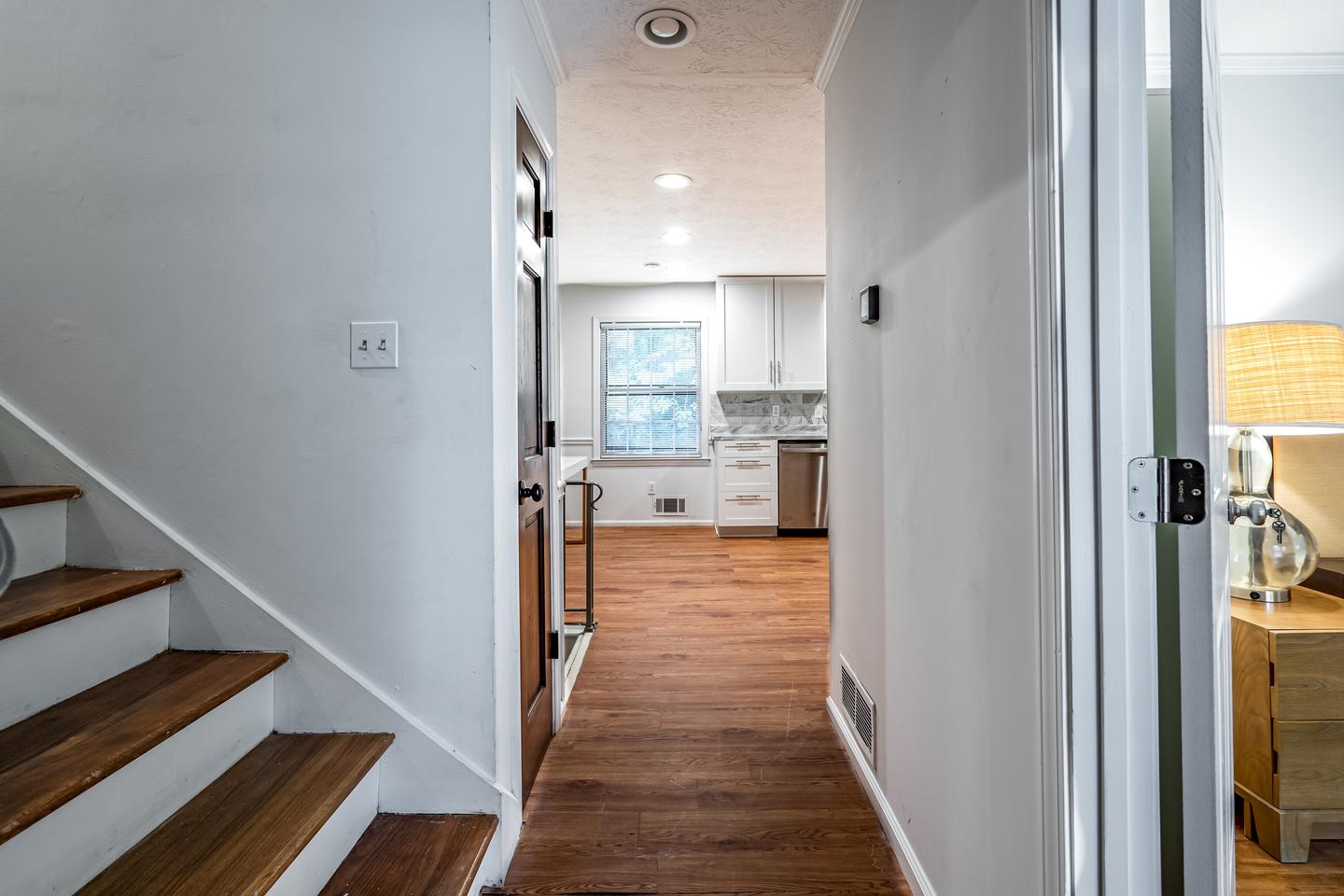 Common spaces including the kitchen