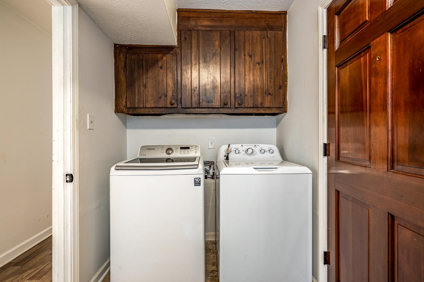 Common spaces including the kitchen