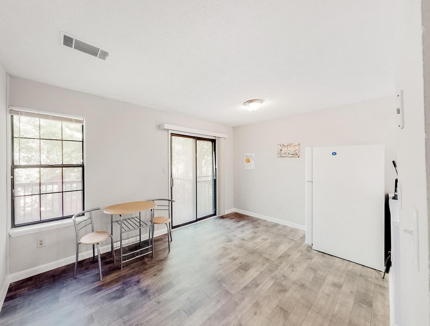 Common spaces including the kitchen