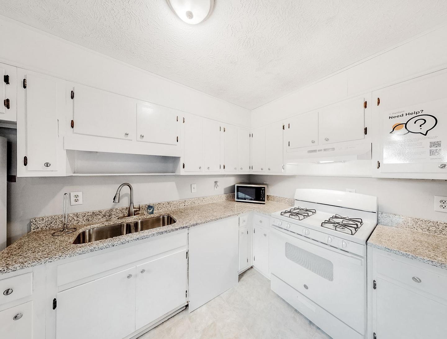 Common spaces including the kitchen