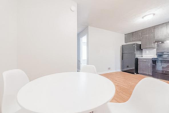 Common spaces including the kitchen