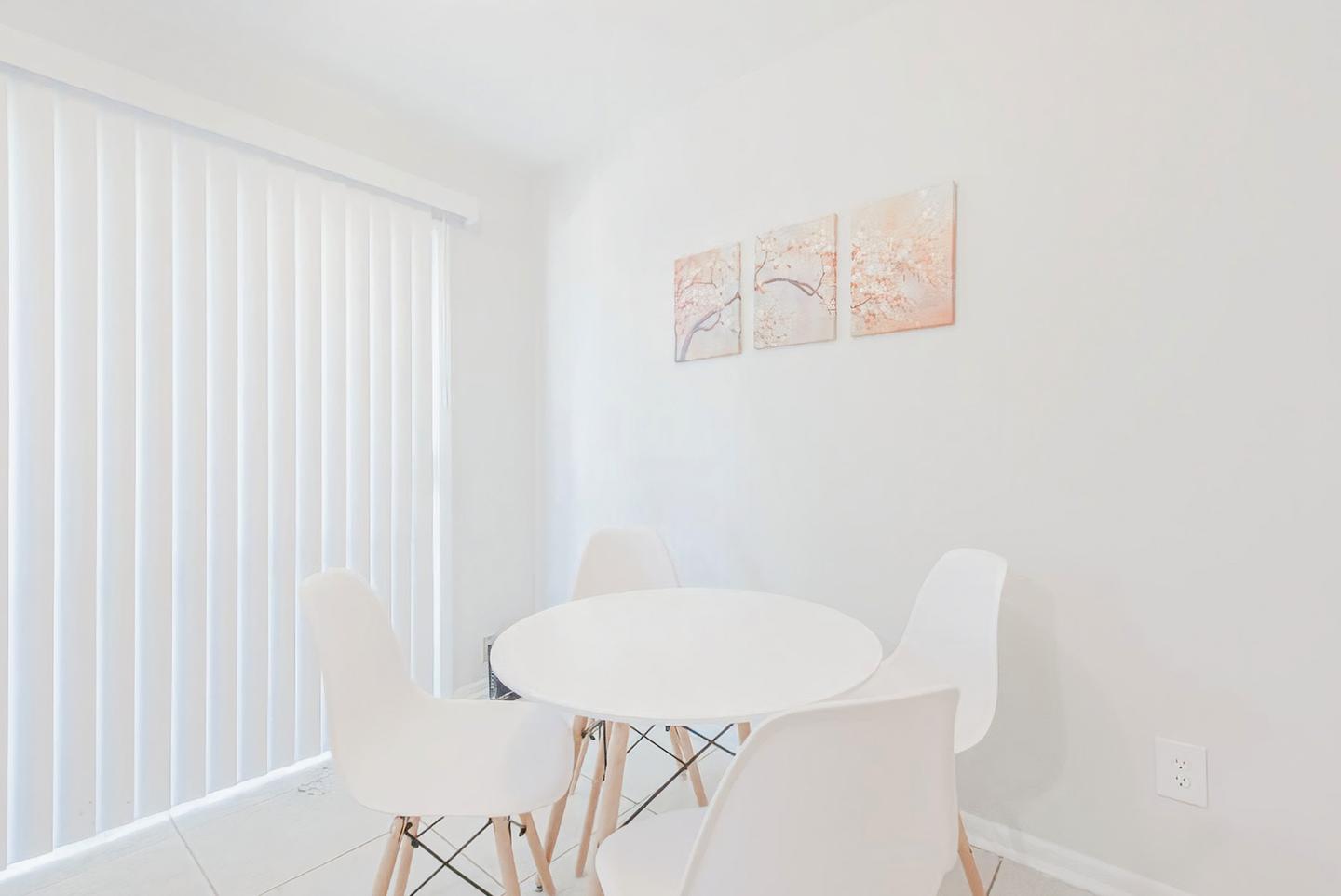 Common spaces including the kitchen