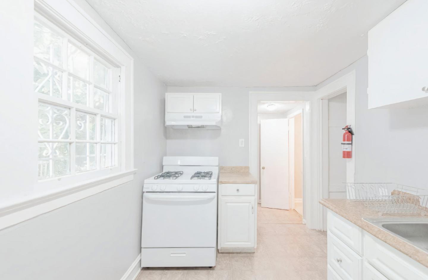 Common spaces including the kitchen