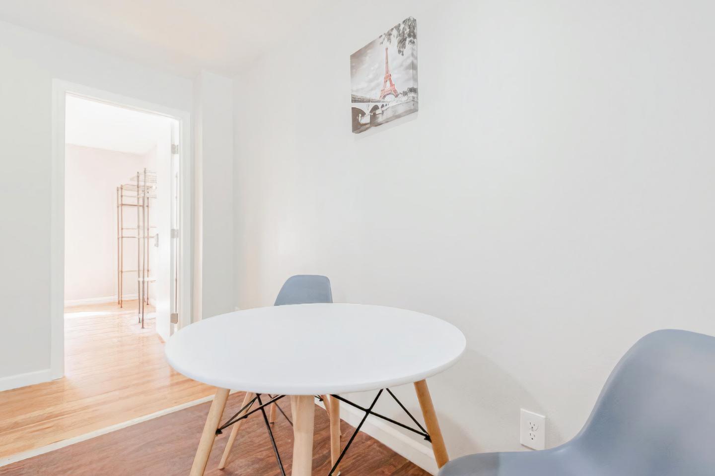 Common spaces including the kitchen
