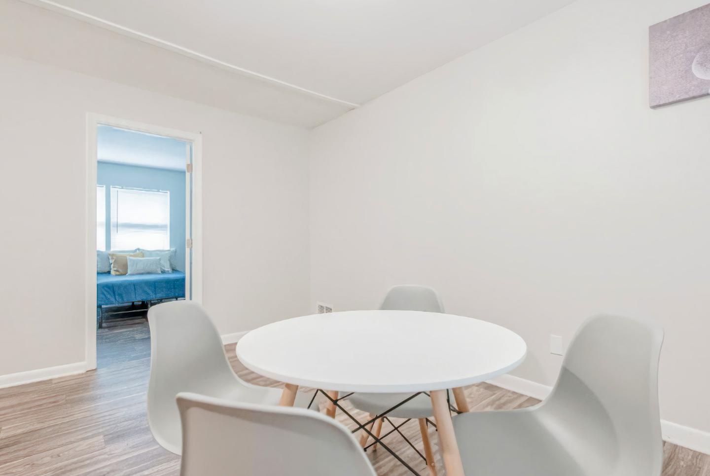 Common spaces including the kitchen