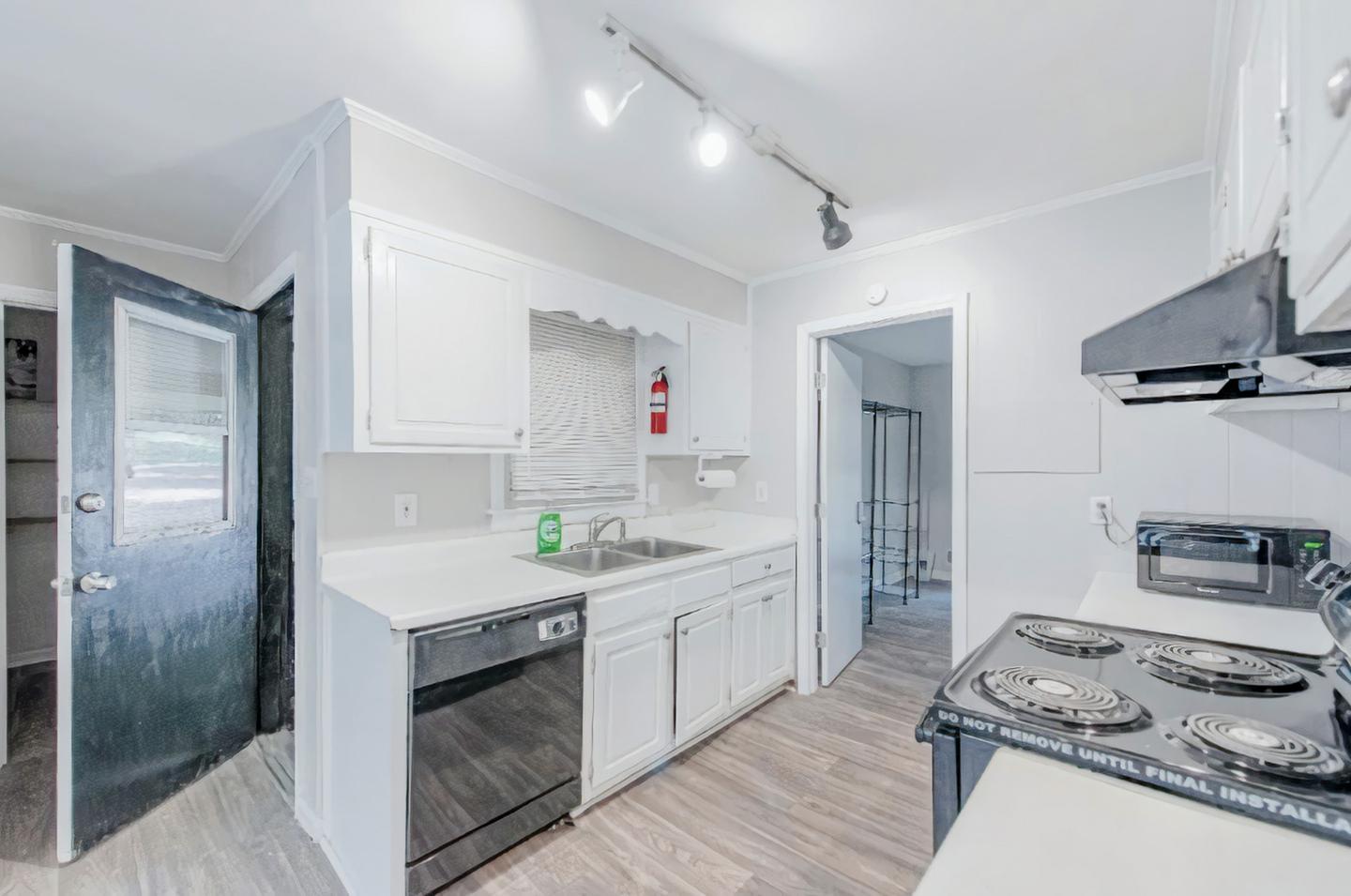 Common spaces including the kitchen