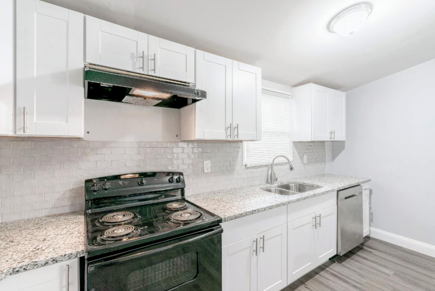 Common spaces including the kitchen