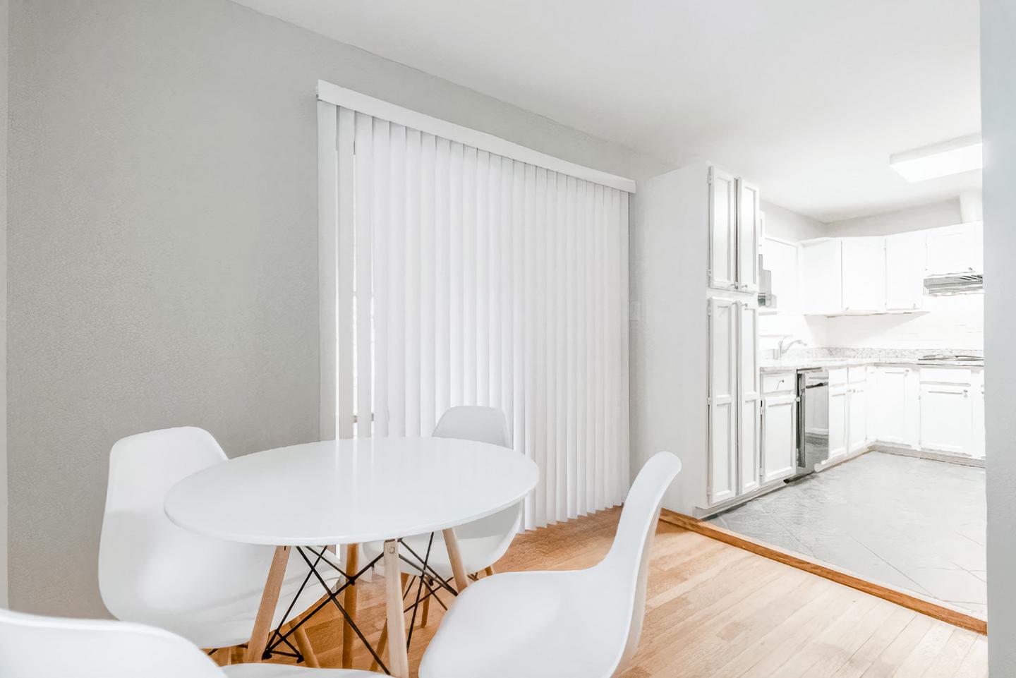 Common spaces including the kitchen