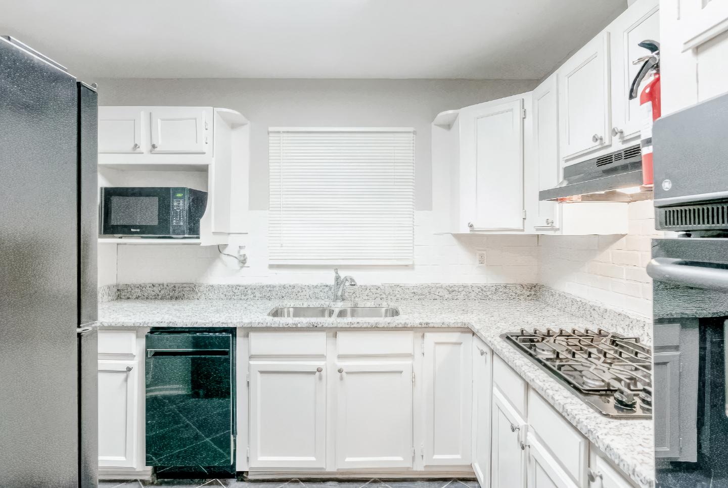 Common spaces including the kitchen