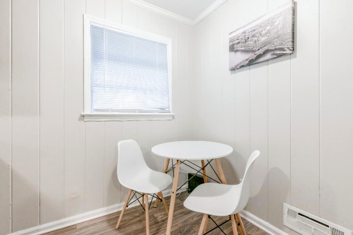 Common spaces including the kitchen