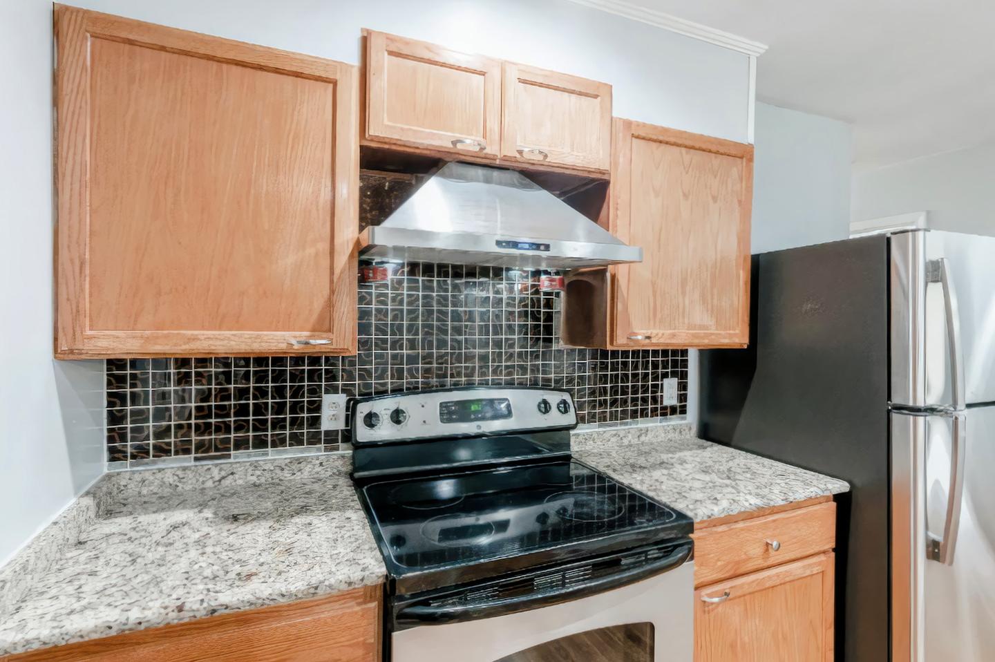 Common spaces including the kitchen