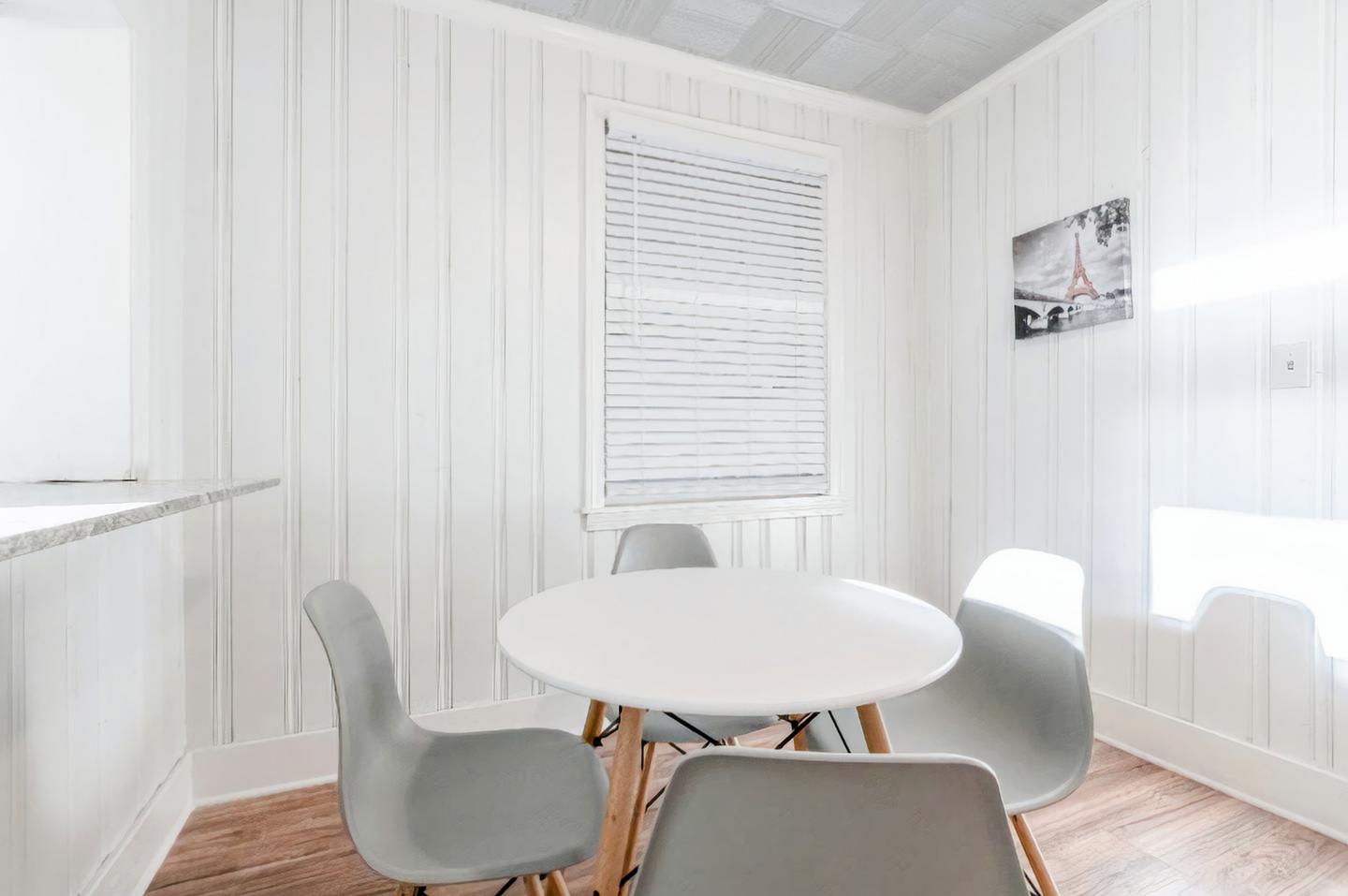 Common spaces including the kitchen