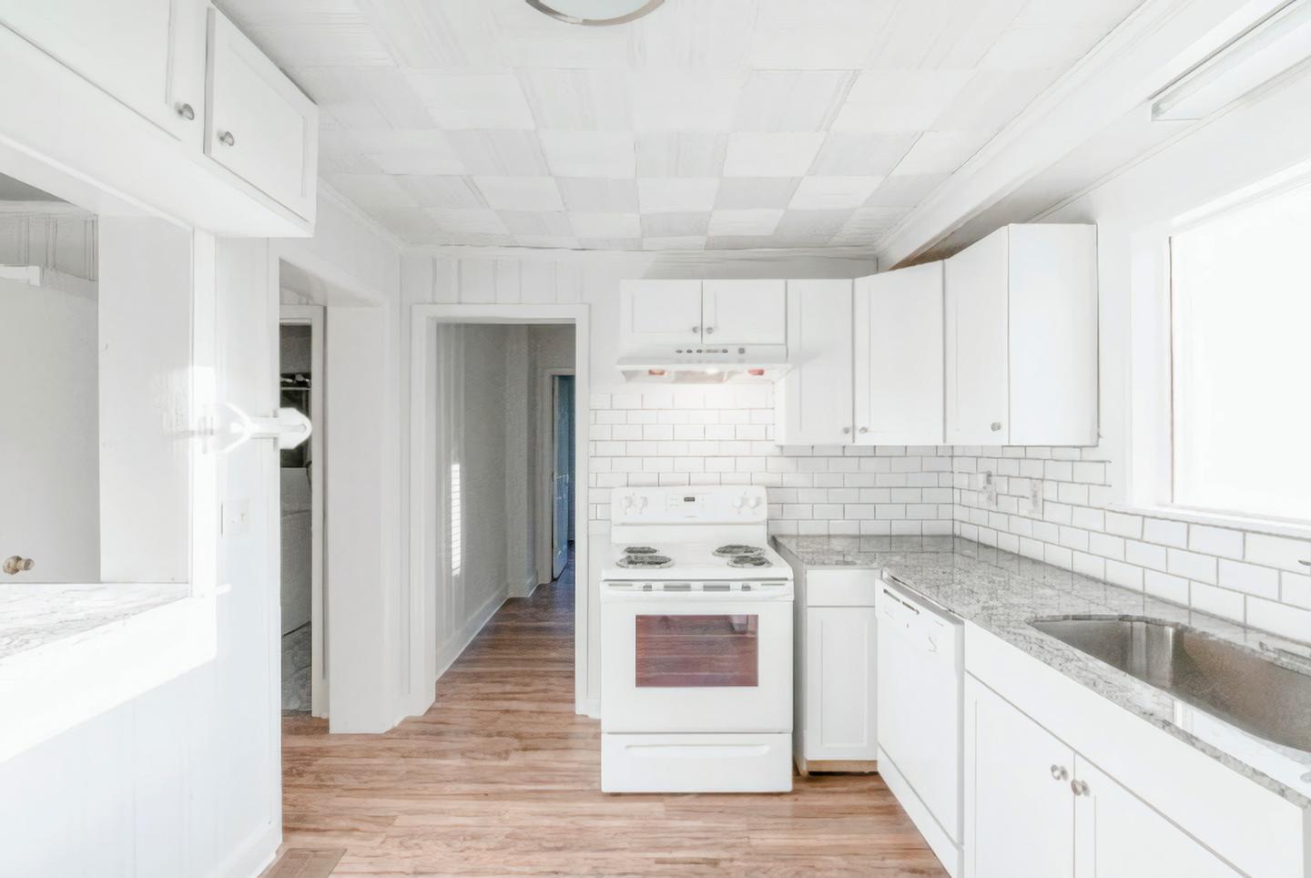 Common spaces including the kitchen