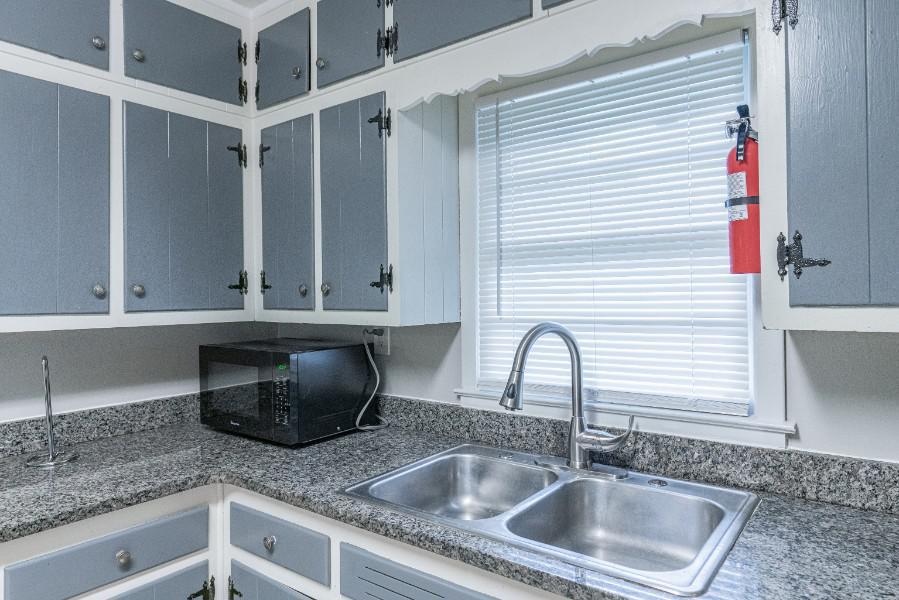 Common spaces including the kitchen