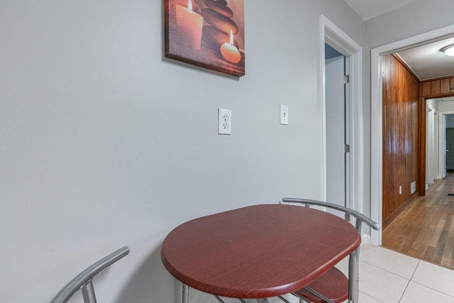 Common spaces including the kitchen