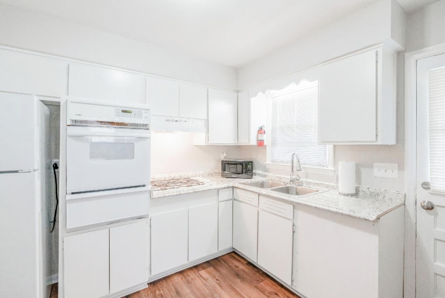 Common spaces including the kitchen