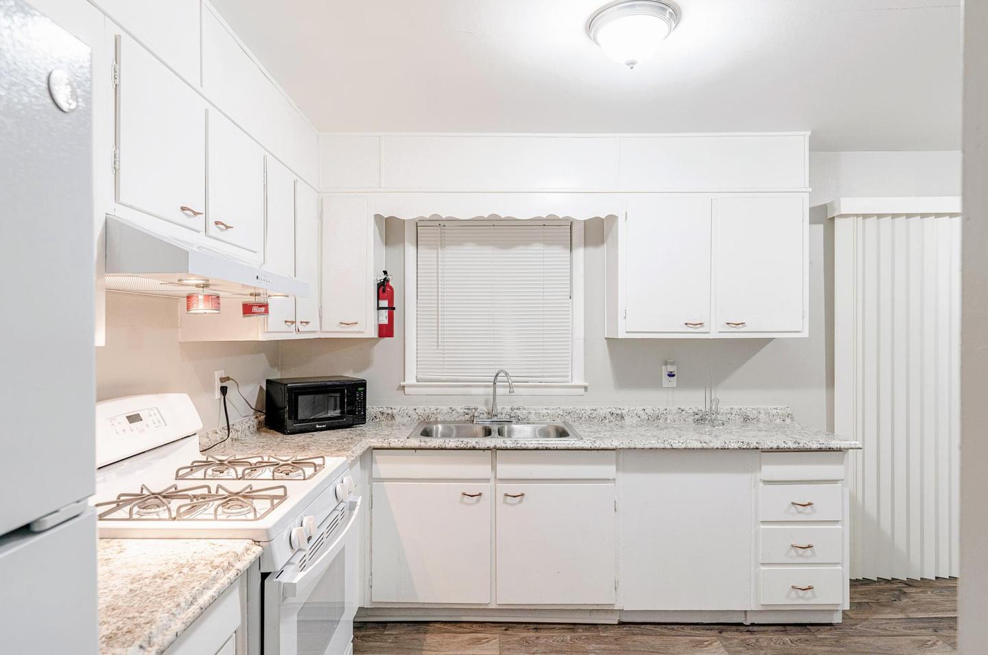 Common spaces including the kitchen