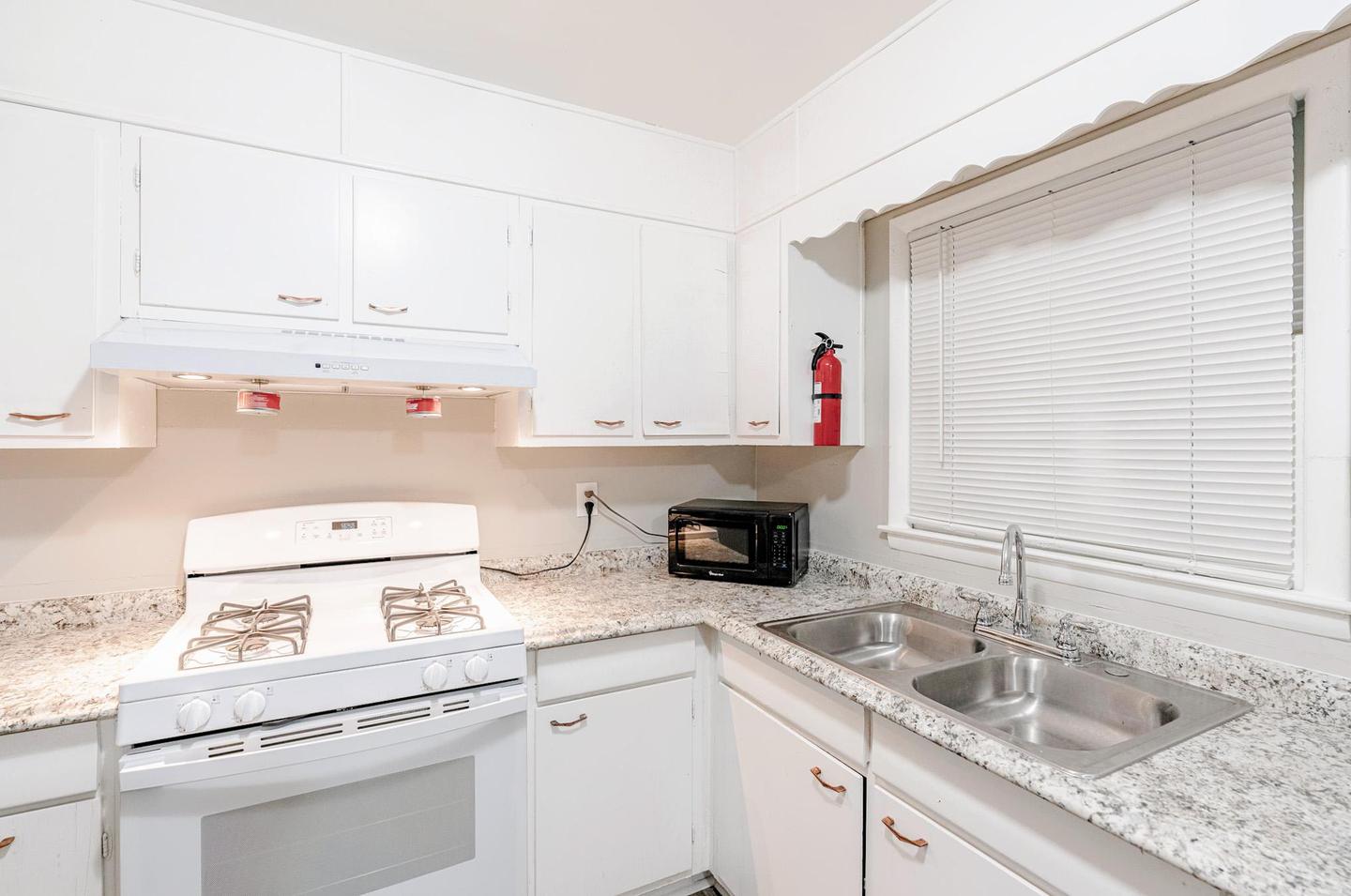 Common spaces including the kitchen
