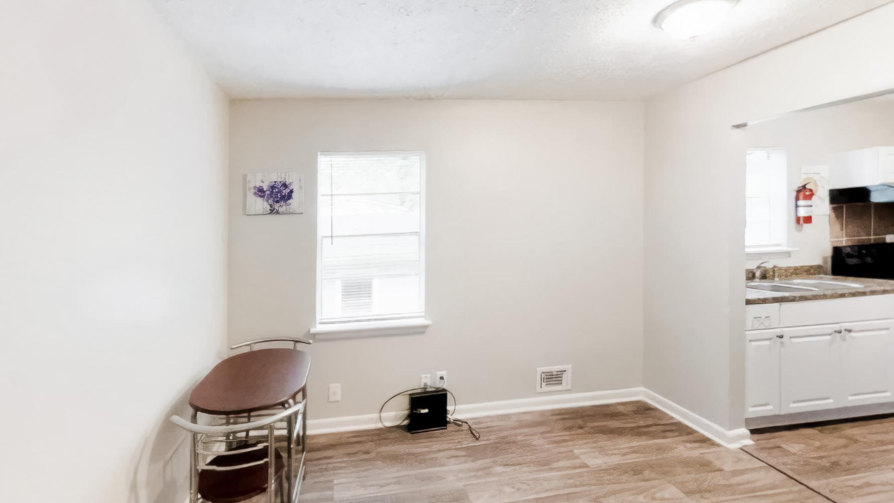 Common spaces including the kitchen