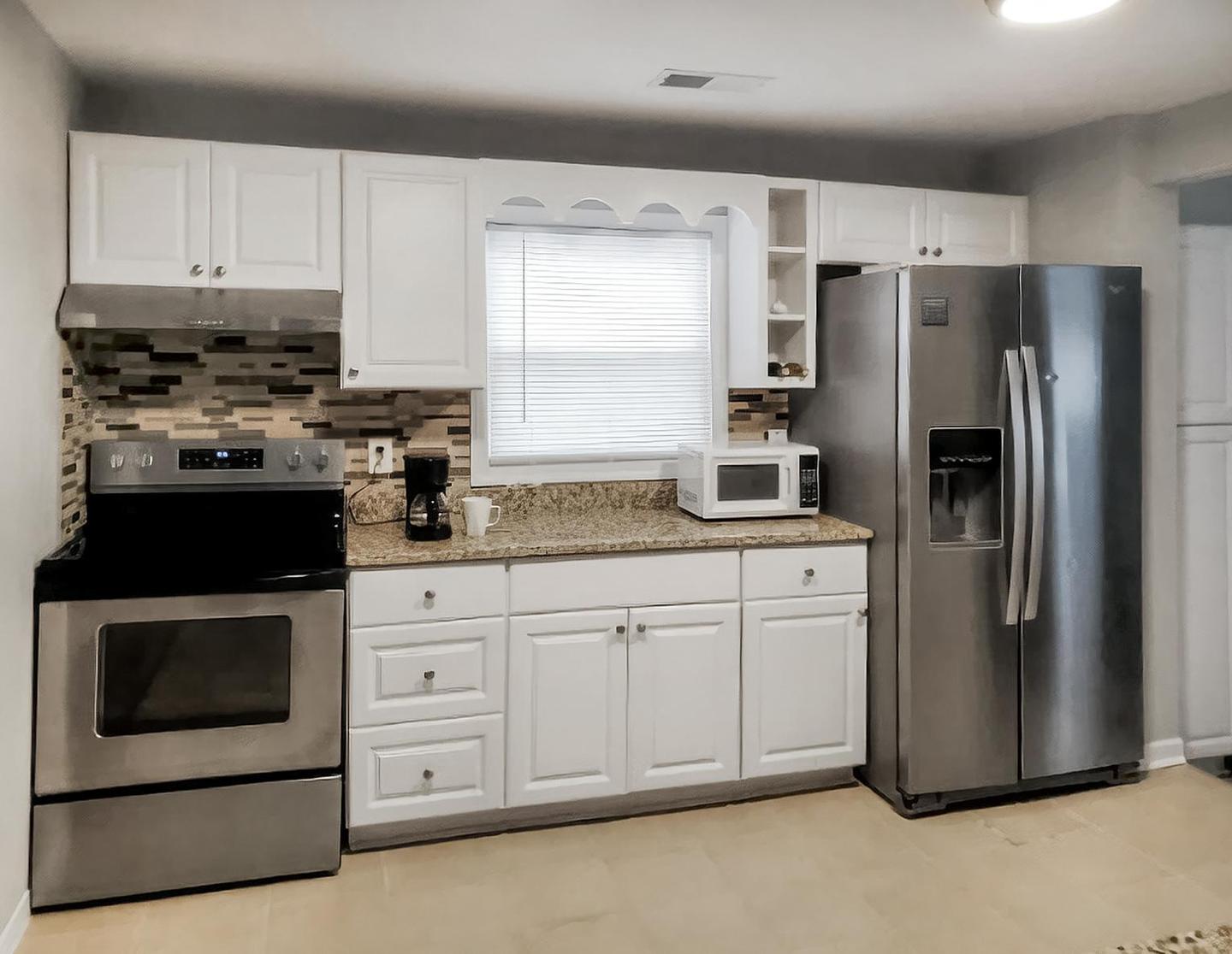 Common spaces including the kitchen