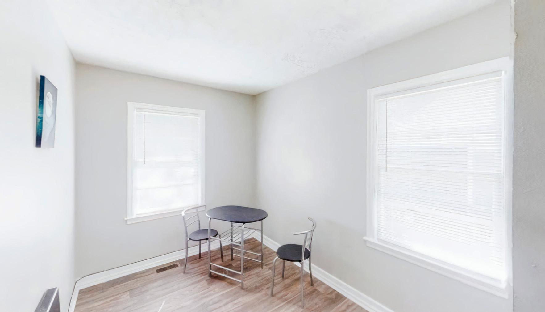 Common spaces including the kitchen