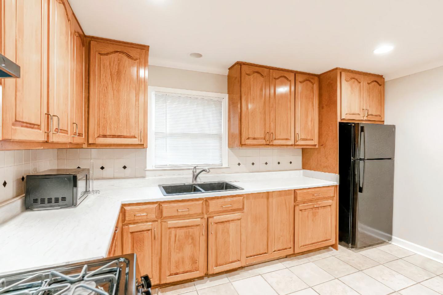 Common spaces including the kitchen