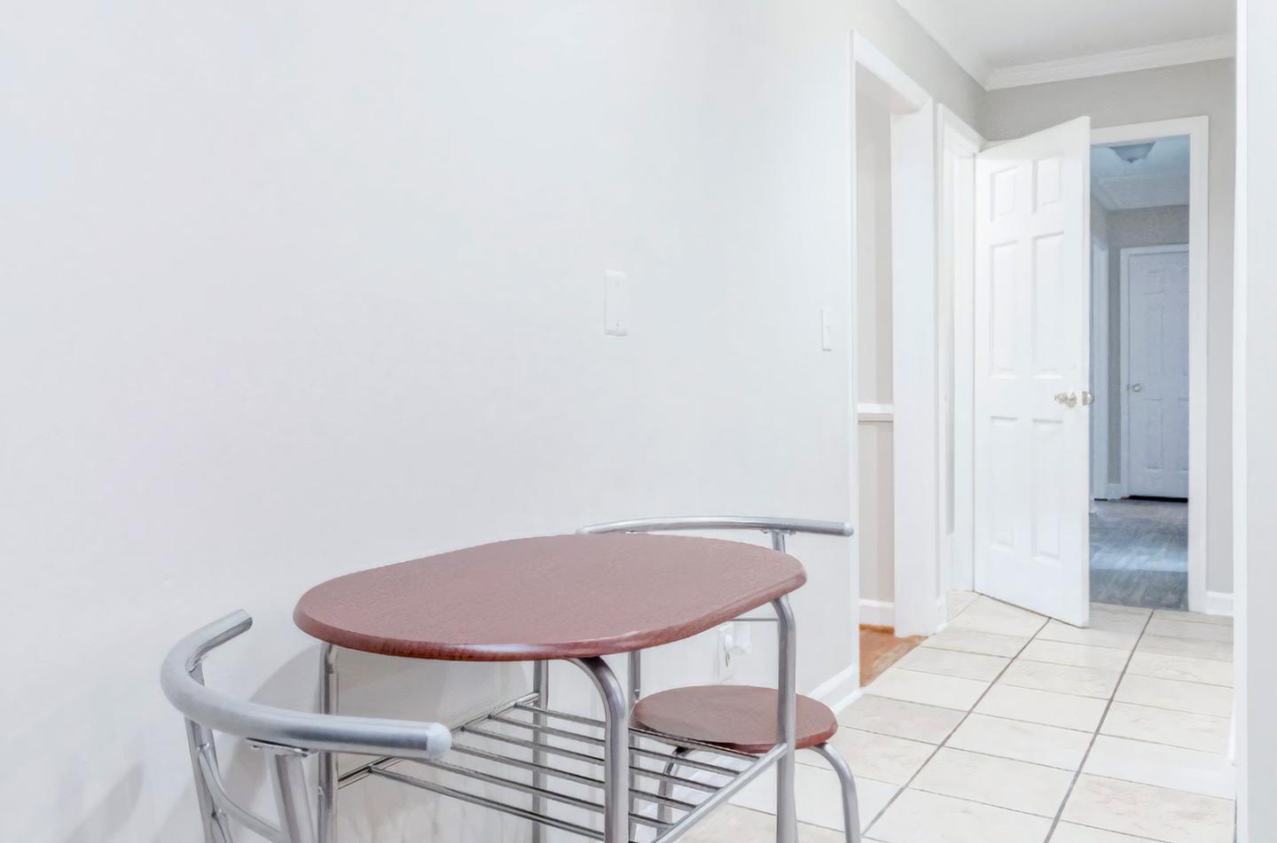 Common spaces including the kitchen