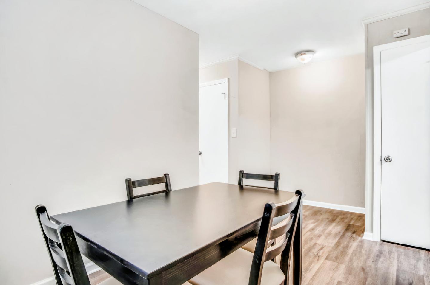 Common spaces including the kitchen