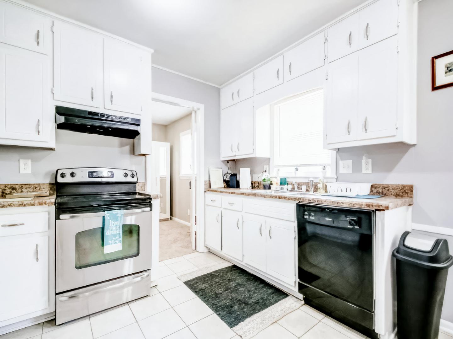 Common spaces including the kitchen
