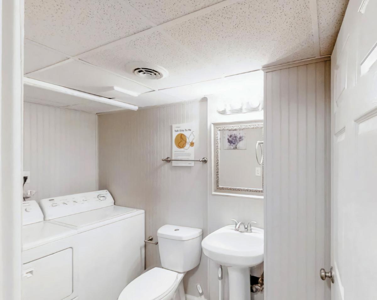 Common spaces including the kitchen