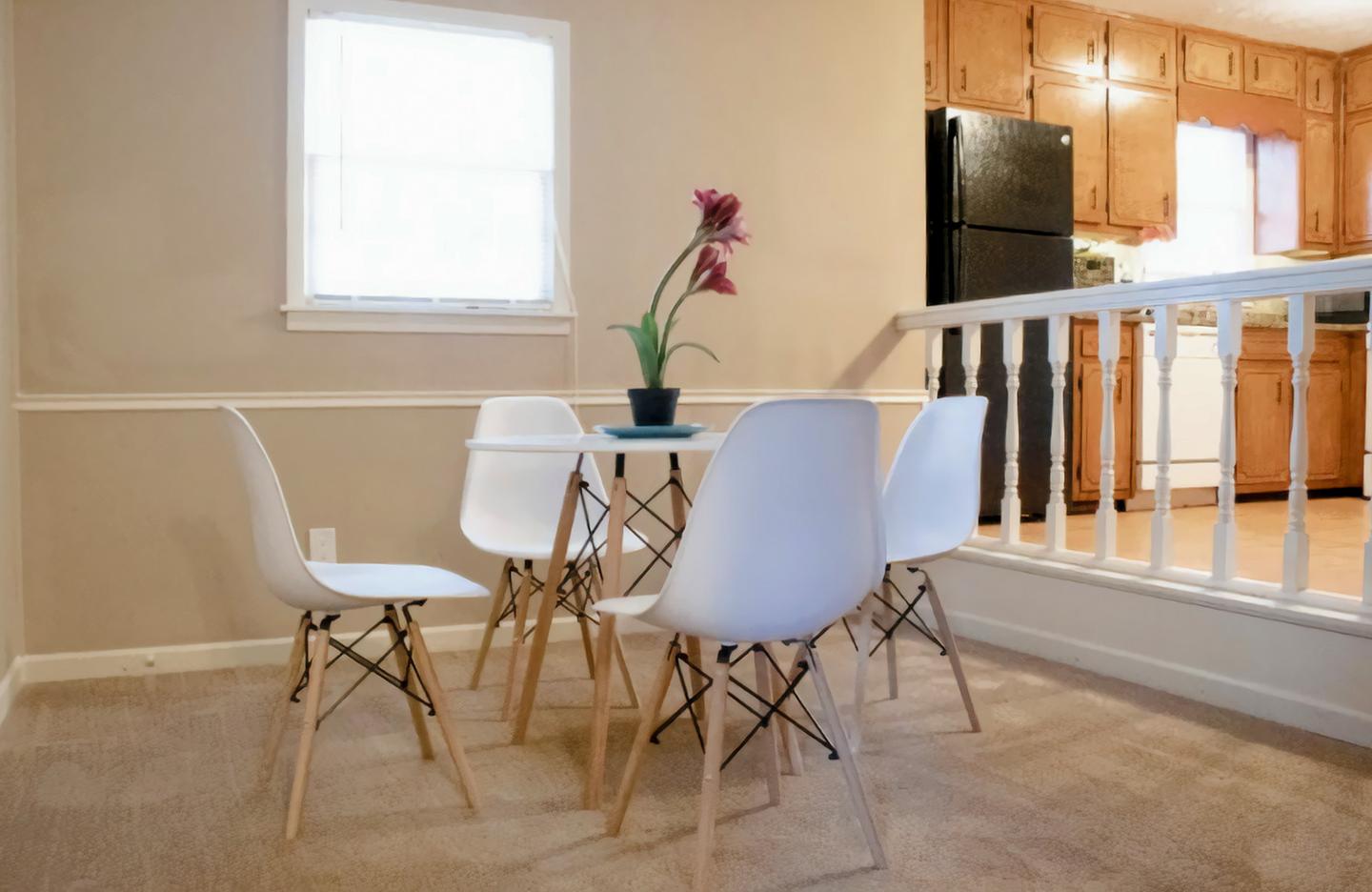 Common spaces including the kitchen