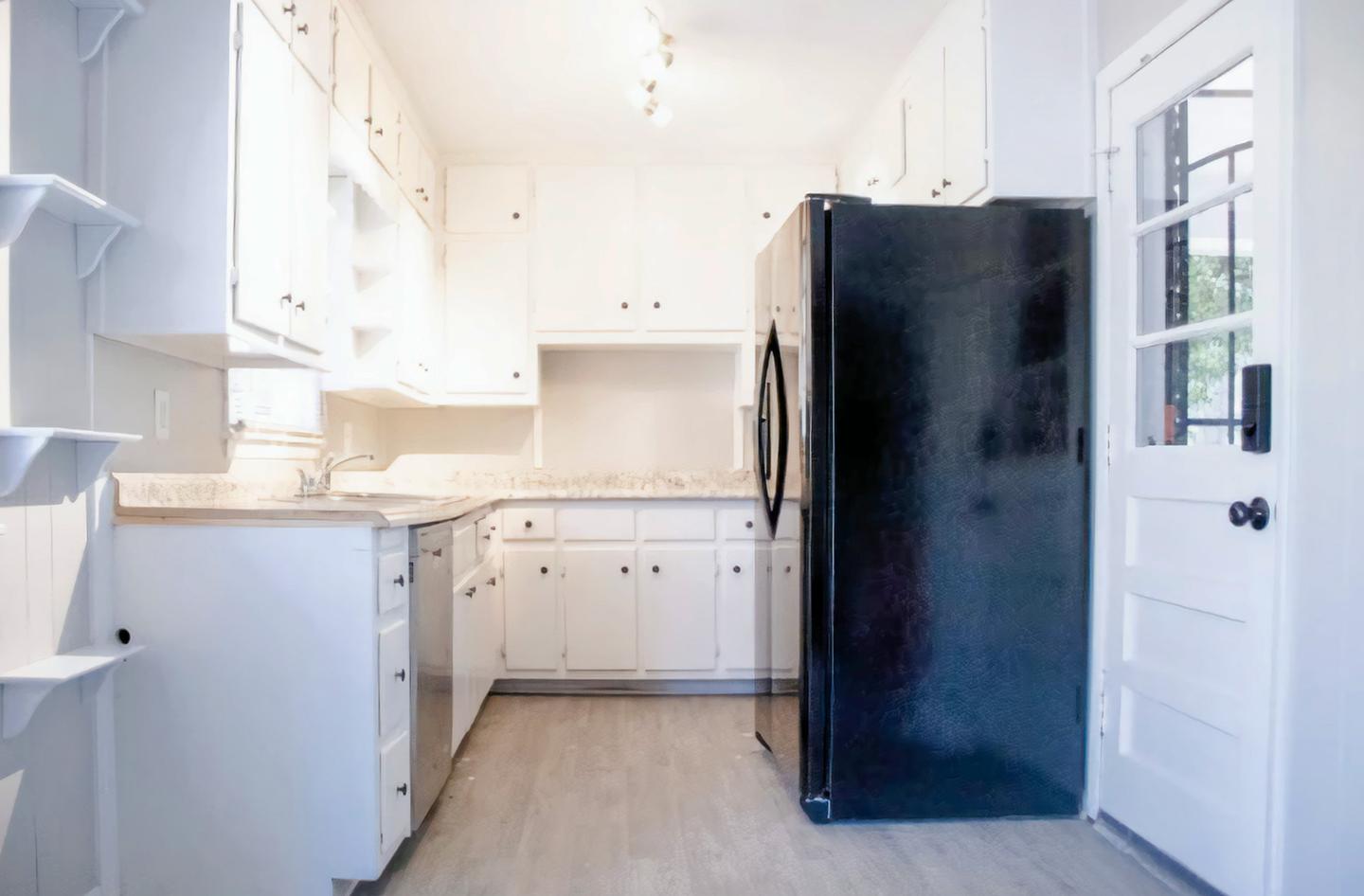 Common spaces including the kitchen