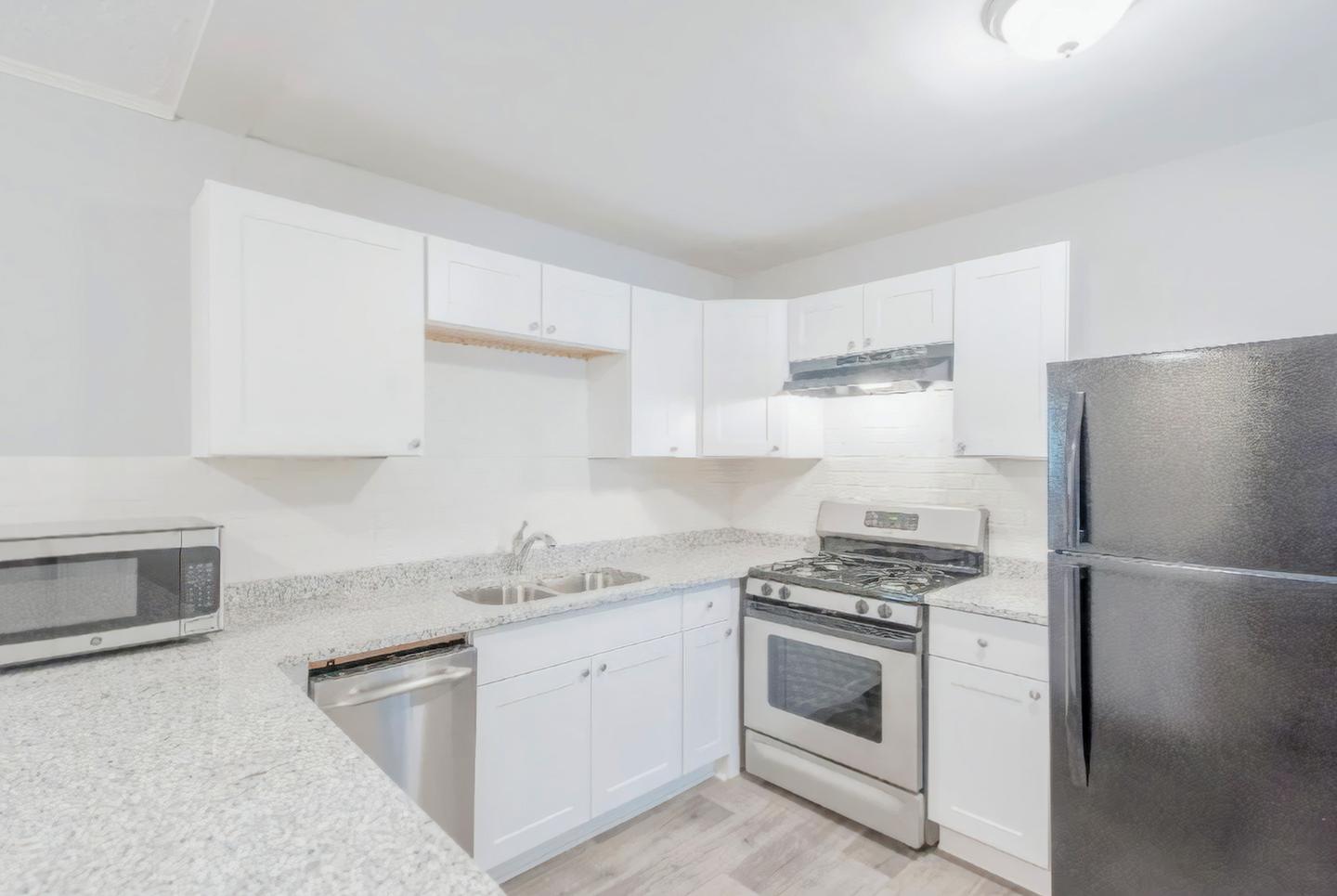 Common spaces including the kitchen