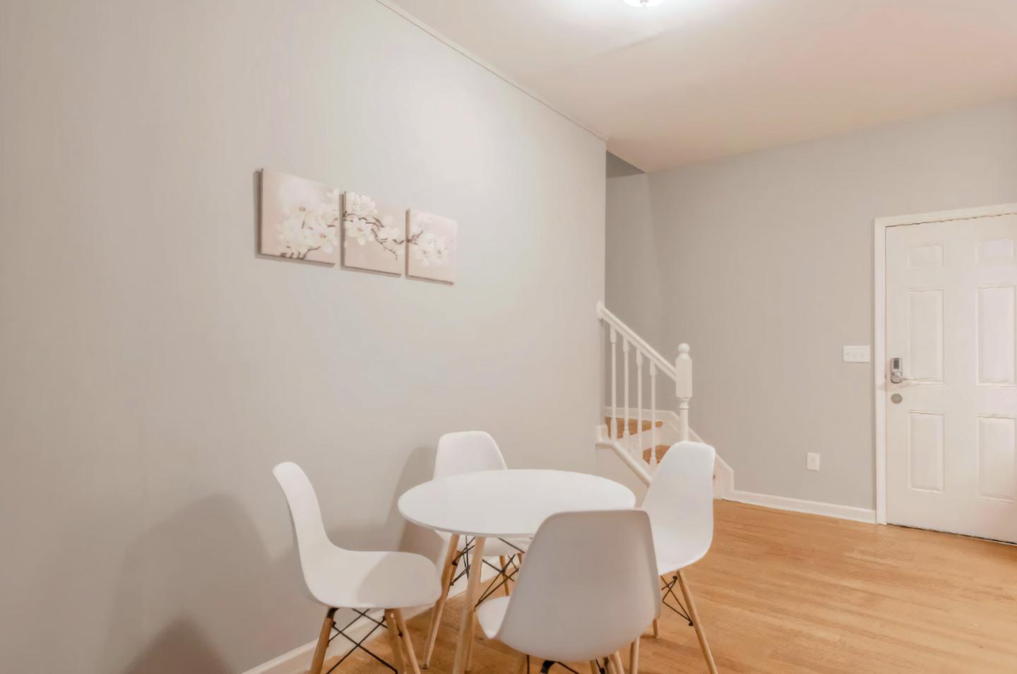 Common spaces including the kitchen