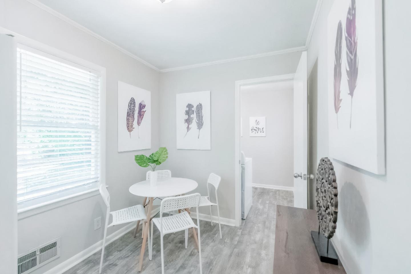 Common spaces including the kitchen