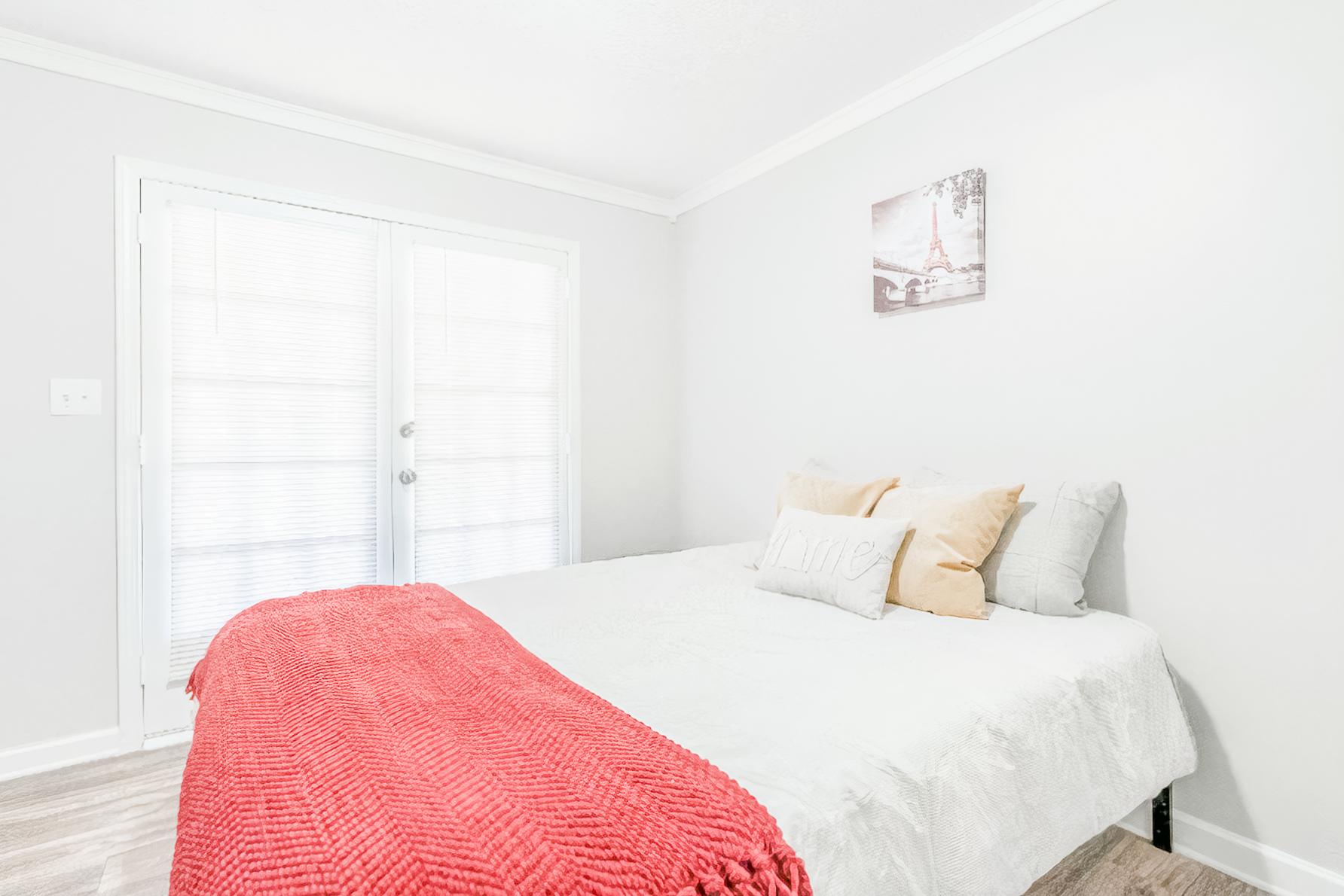 Private entry french doors