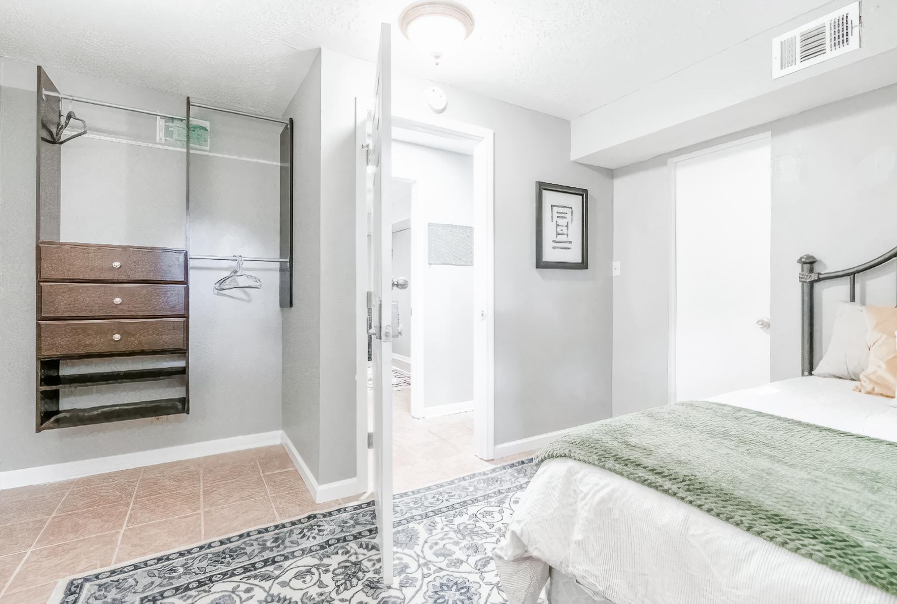 Lovely nook with a clothes unit