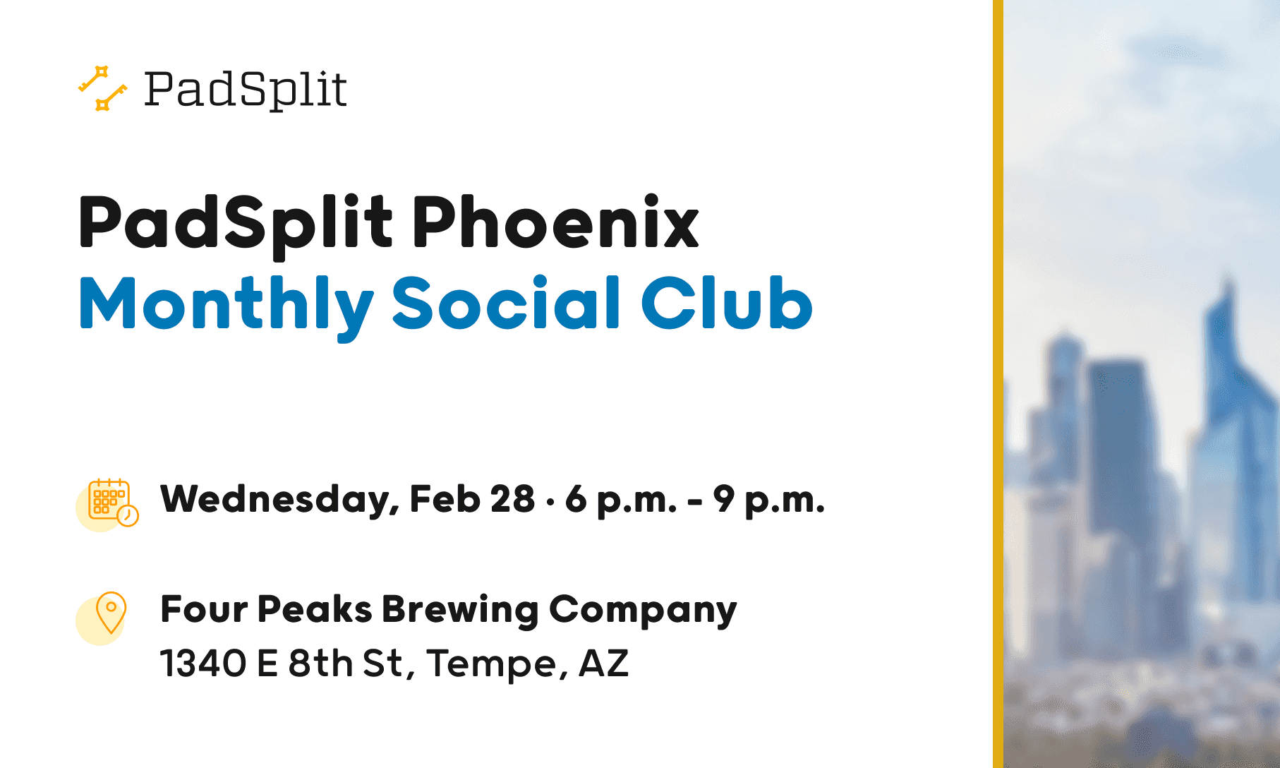Event PadSplit Phoenix Monthly Social Club image