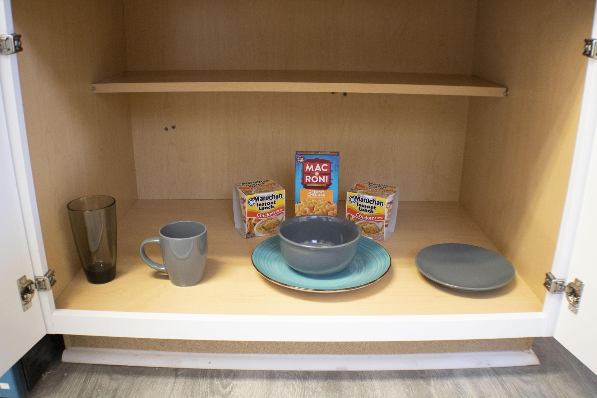 Private plates and bowls and some starter food