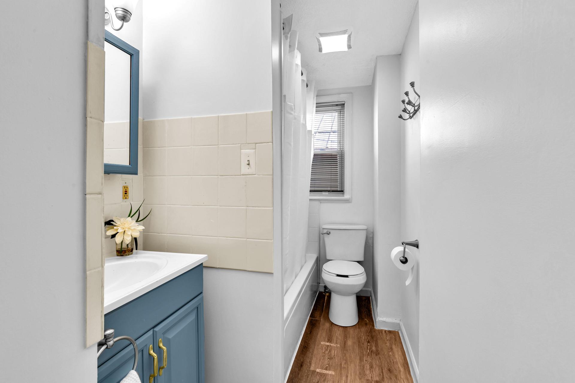 Upstairs full bathroom shared by Bedroom #2, #3, and #4