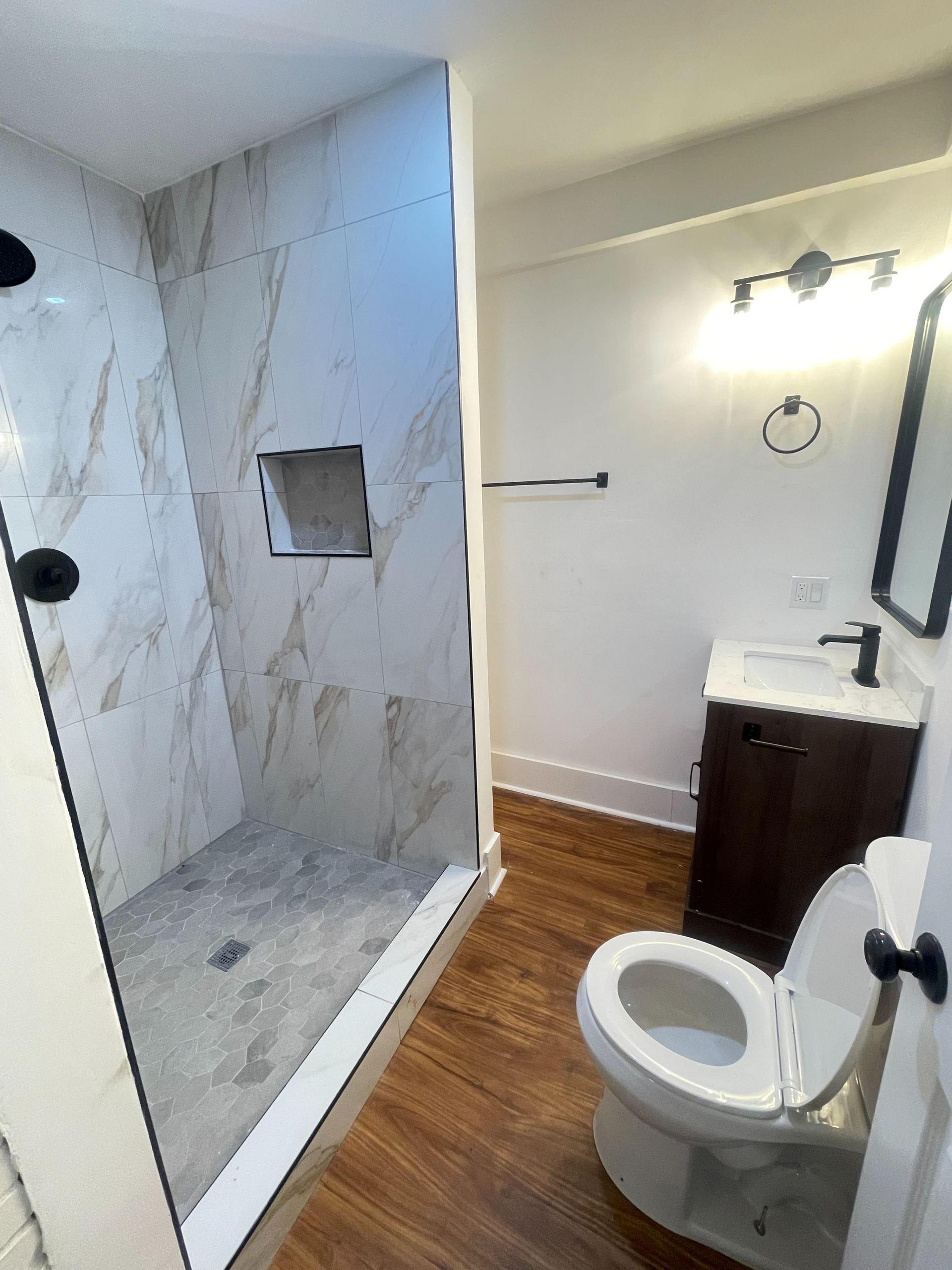 Bathroom 3 includes extra closet space.