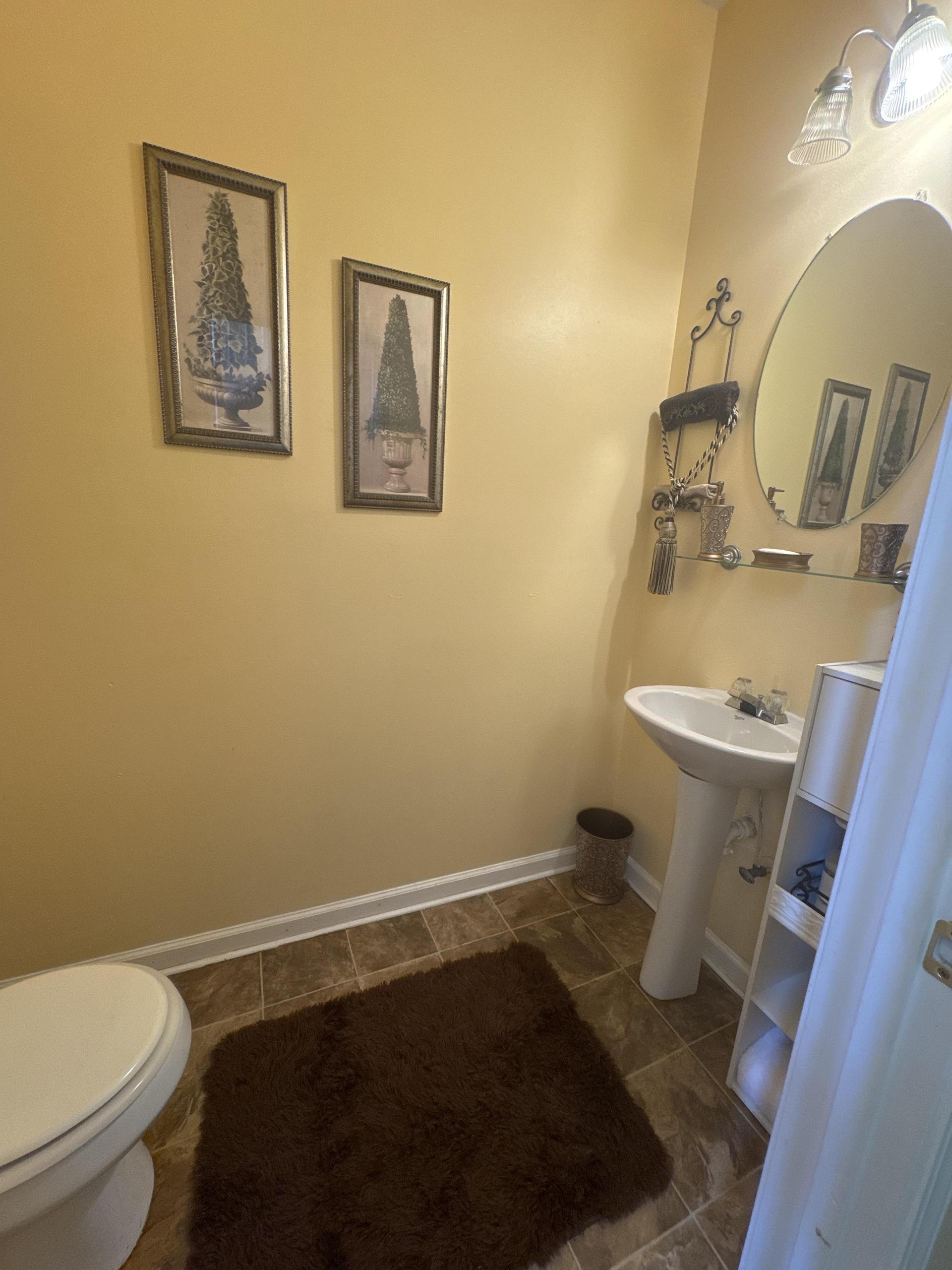 Powder room on main floor