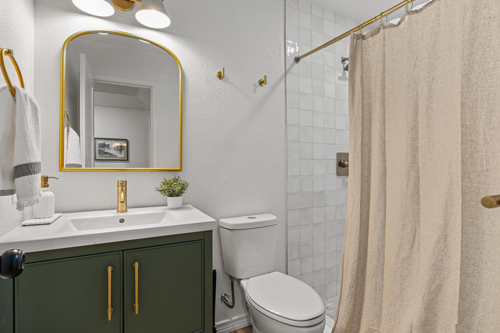 Shared Bathroom 1 - Walk in Shower
Extra Storage Space provided