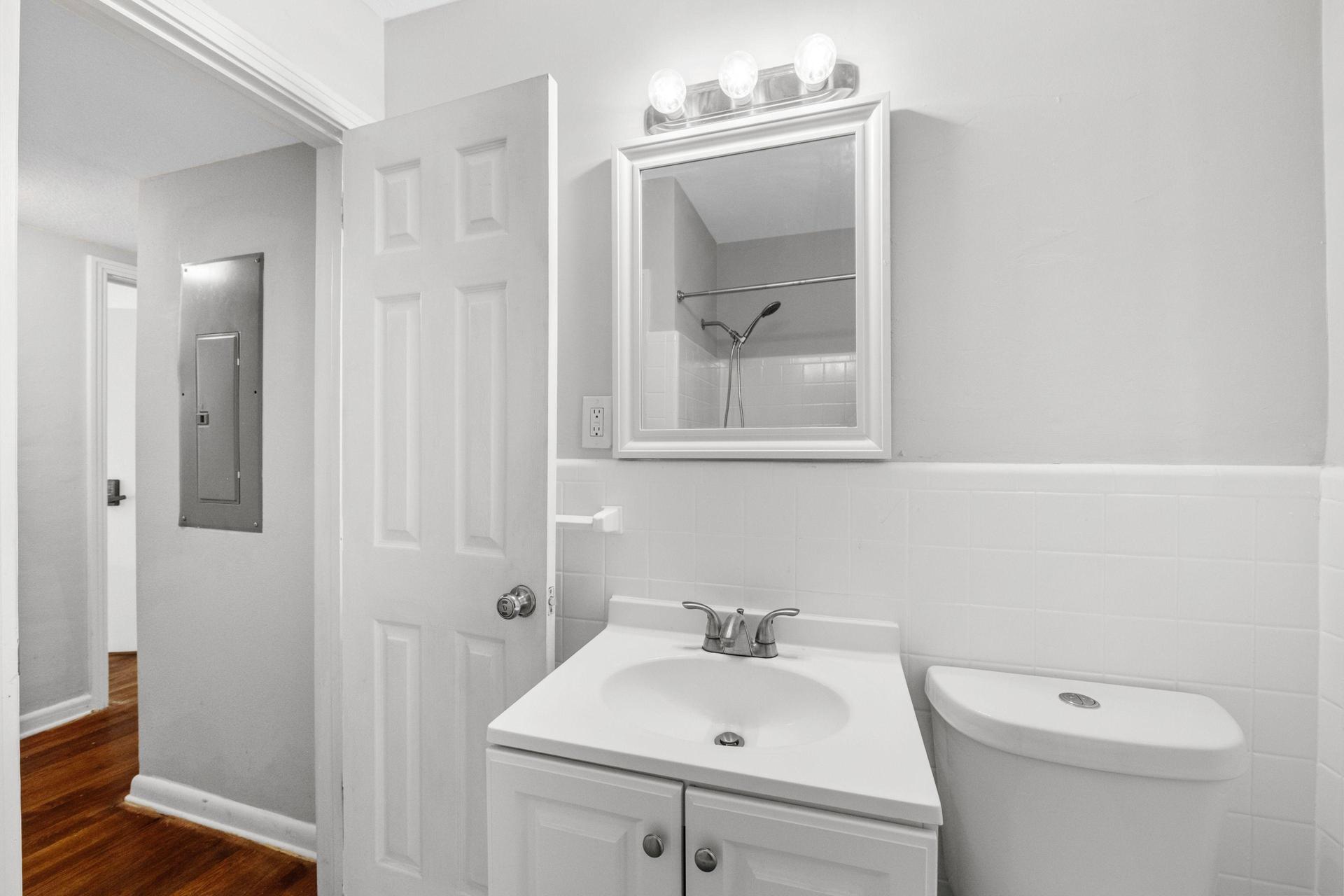 Bath 1 vanity and mirror