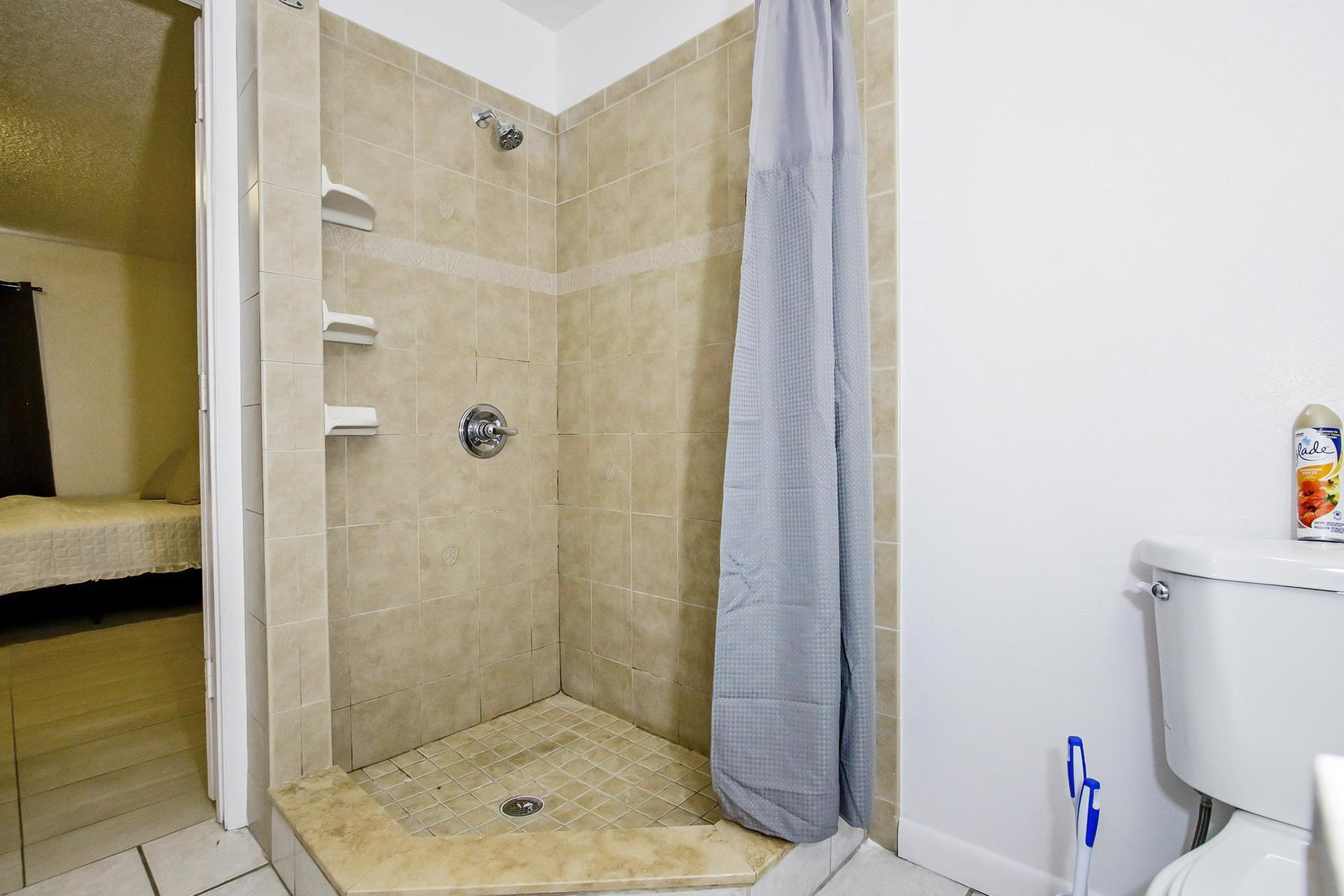 bathroom, detected: shower