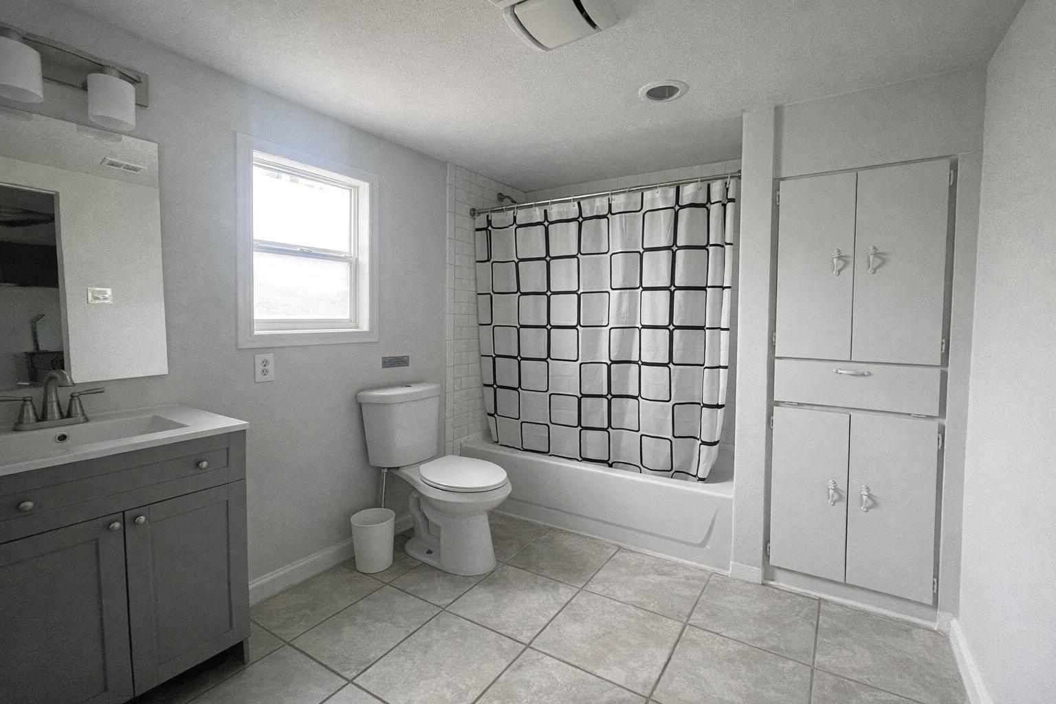 Full private bathroom for Room 8