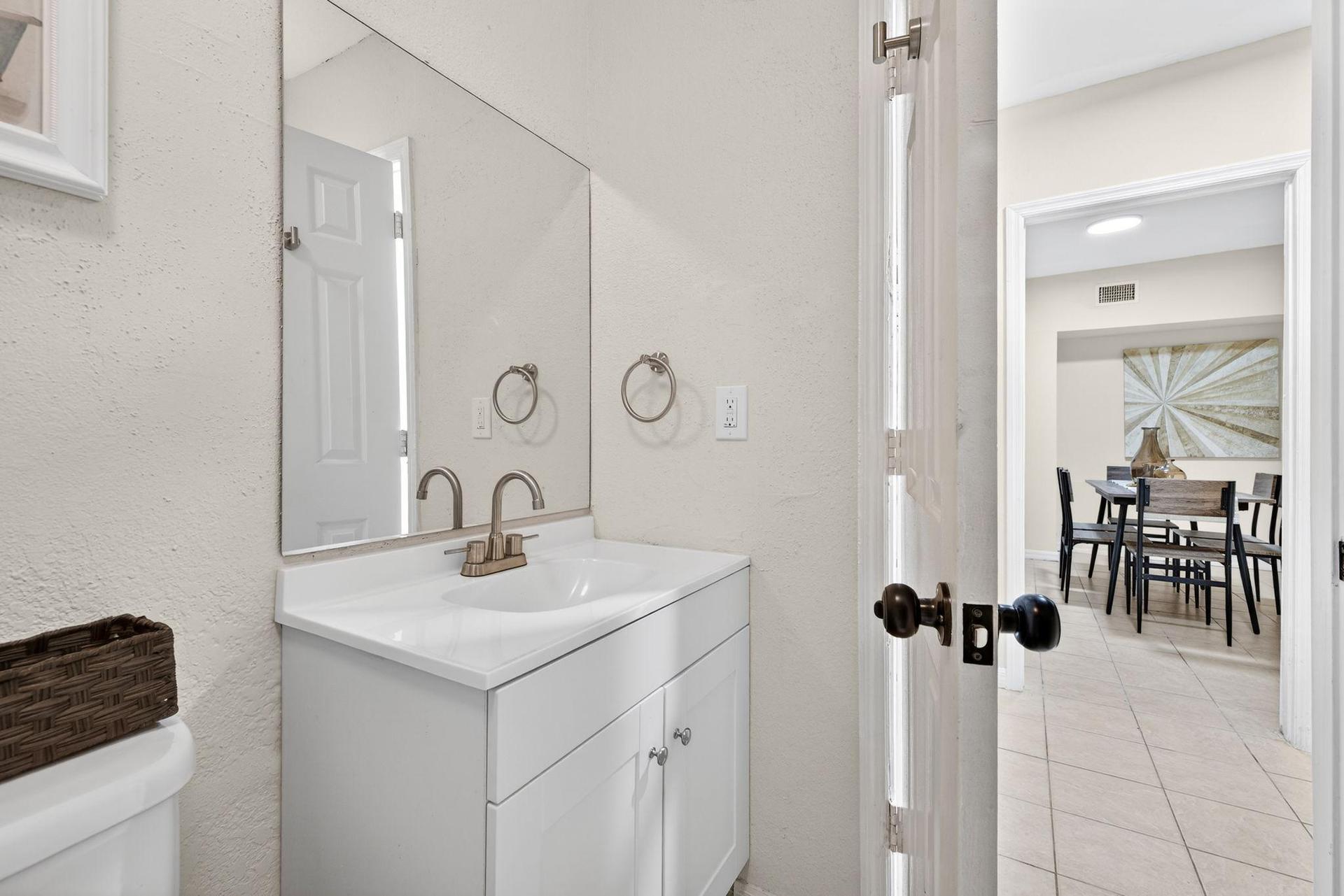 Vanity with Sink & Mirror